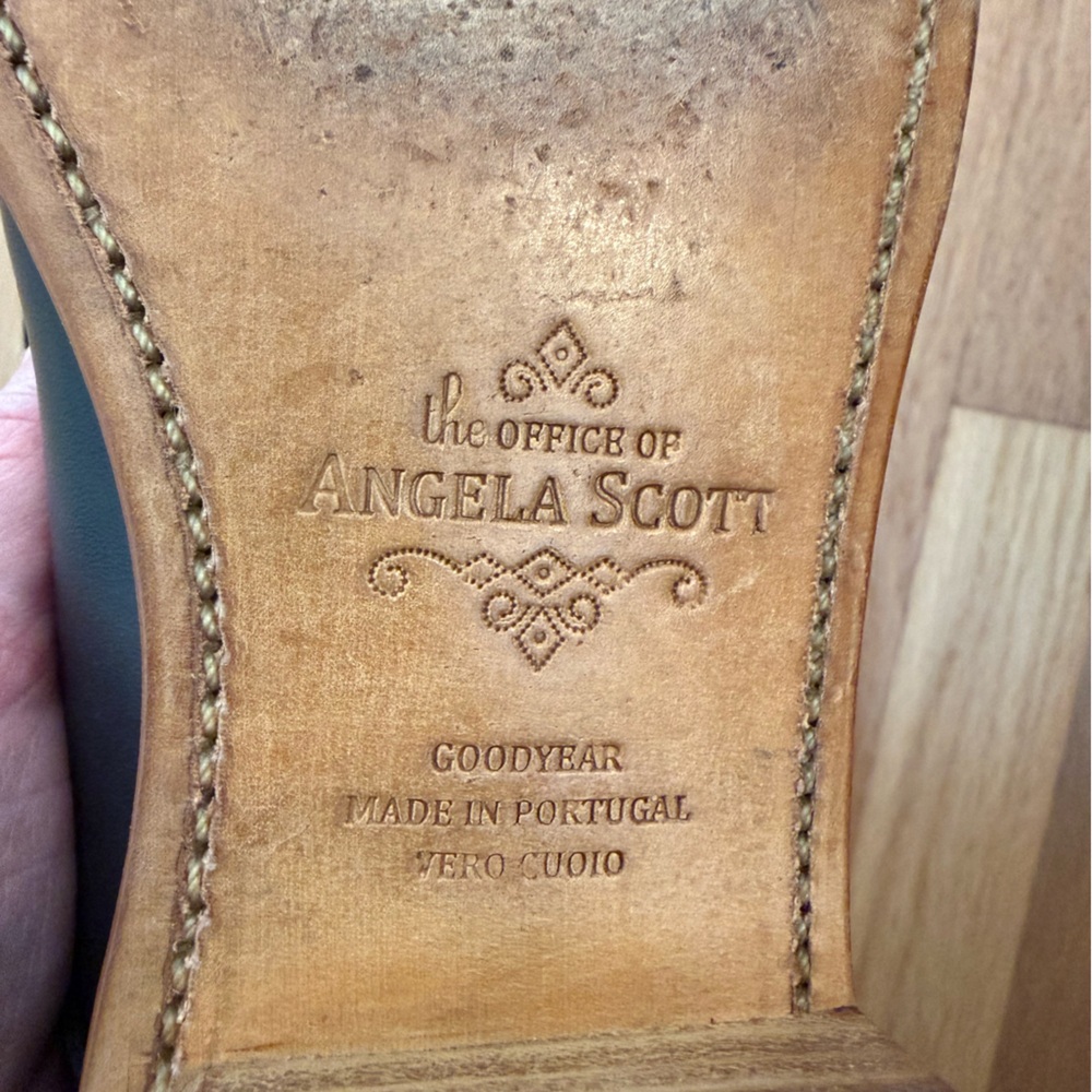 The Office of Angela Scott black Oxford Mr Franklin leather discontinued 38.5 👀 - Picture 15 of 16